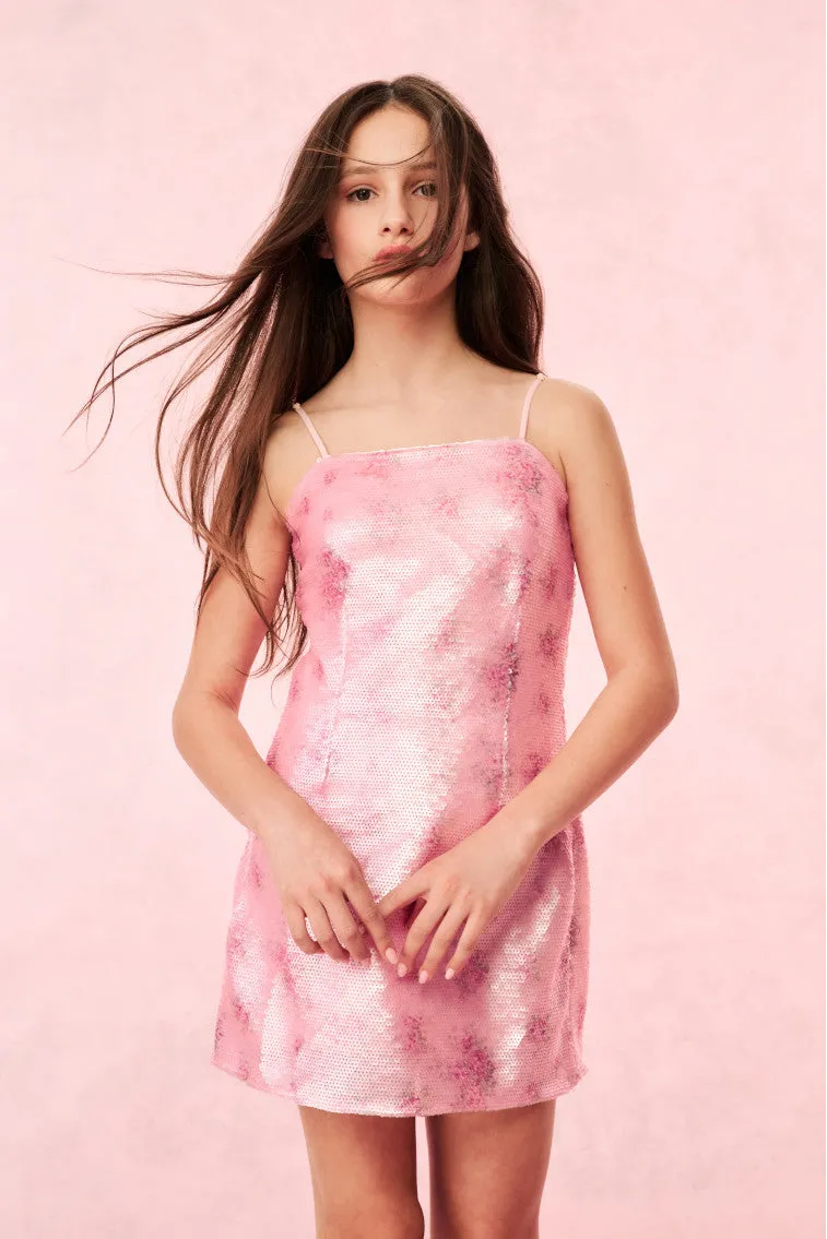 Girls Marin Sequin Mini Dress sold by LoveShackFancy product image thumbnail 3