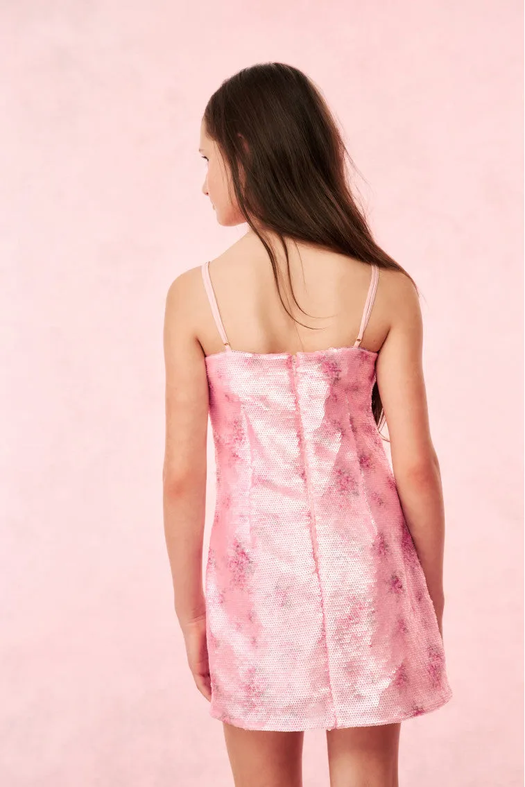 Girls Marin Sequin Mini Dress sold by LoveShackFancy product image thumbnail 4