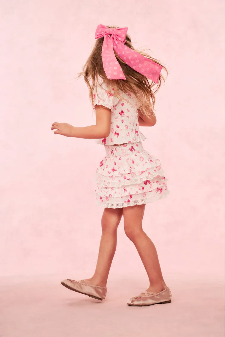 Lorna Heart Bow Barrette sold by LoveShackFancy product image thumbnail 2