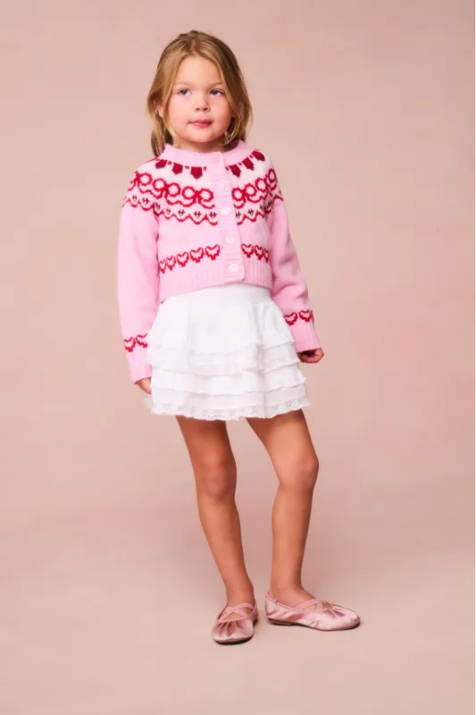 Girls Wrenna Wool Fair Isle Cardigan sold by LoveShackFancy
