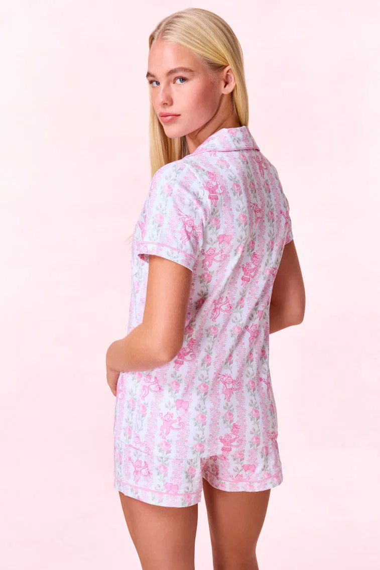 LoveShackFancy x Roller Rabbit Heirloom Monkey Polo Pajamas sold by LoveShackFancy product image thumbnail 5