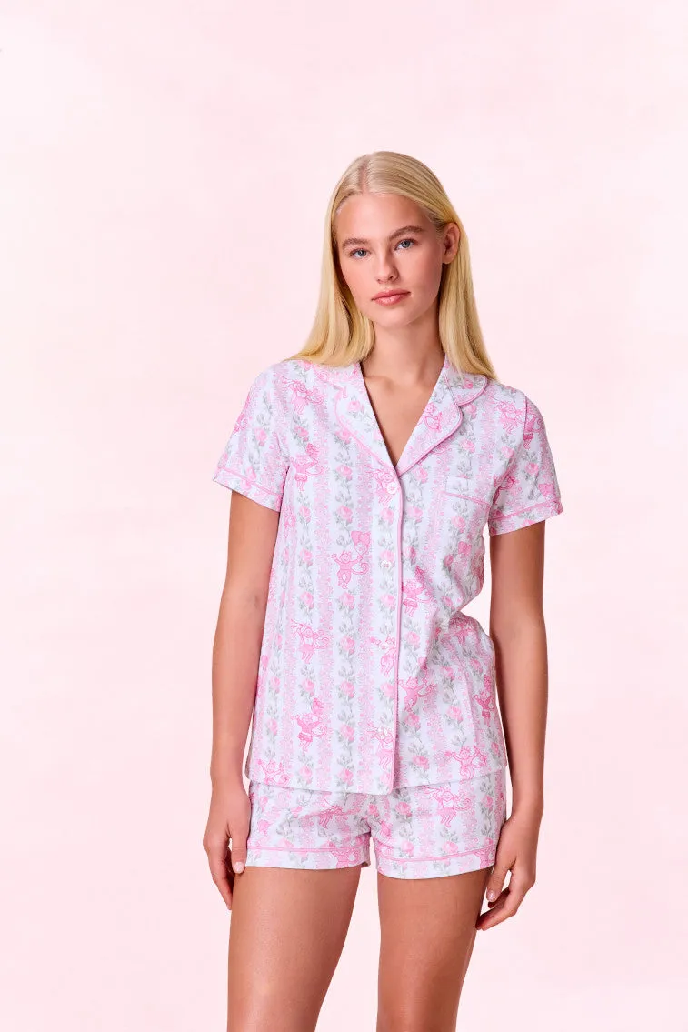 LoveShackFancy x Roller Rabbit Heirloom Monkey Polo Pajamas sold by LoveShackFancy product image thumbnail 3
