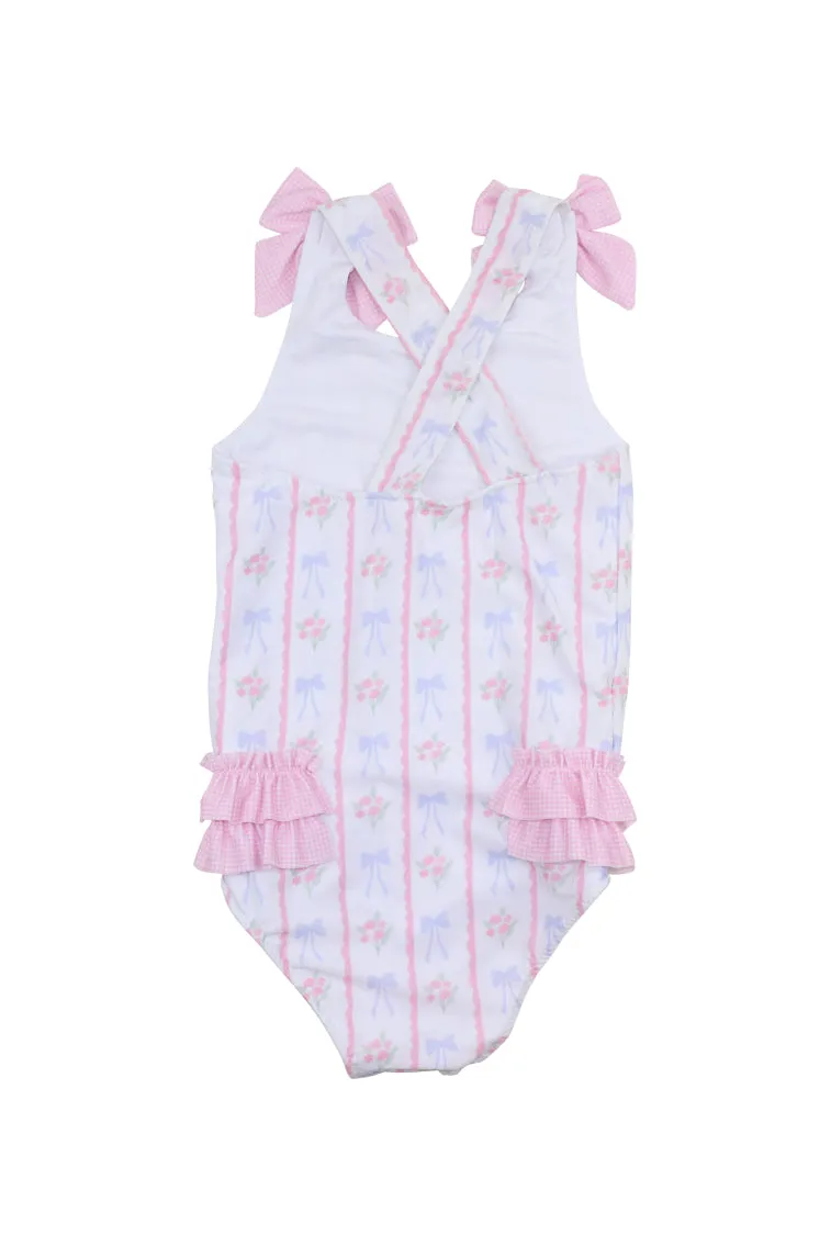 Cecil & Lou Girls Bouquest Lycra Swimsuit sold by LoveShackFancy product image thumbnail 2