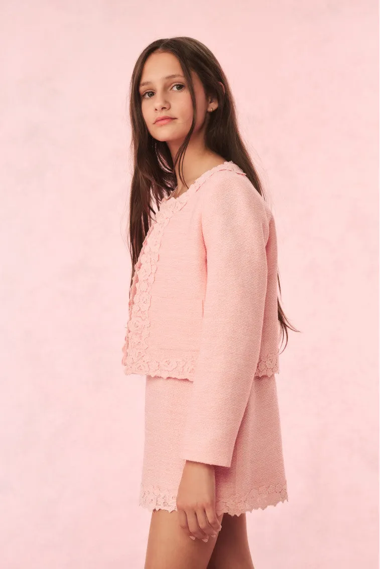 Girls Riviere Tweed Jacket sold by LoveShackFancy product image thumbnail 3