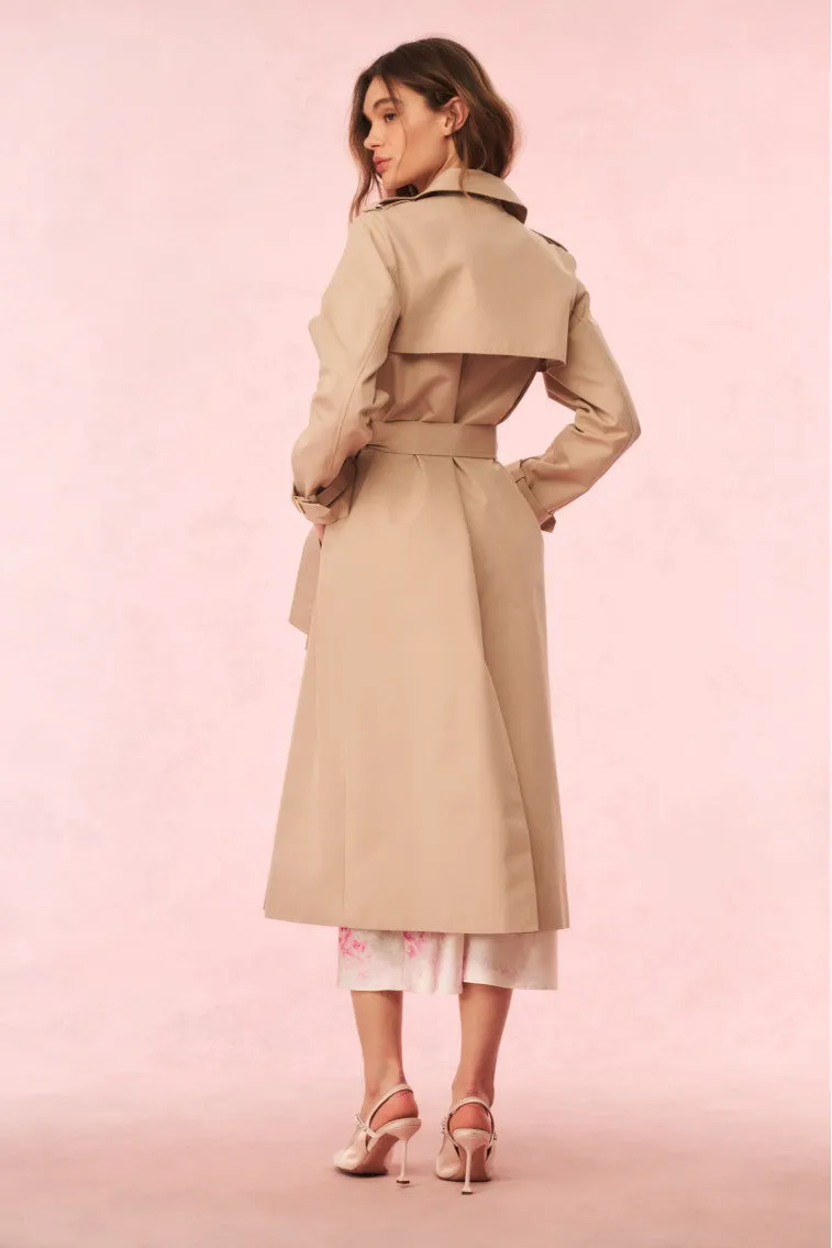 Thiel Bow-Embroidered Trench Coat sold by LoveShackFancy product image thumbnail 5
