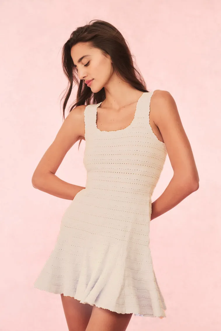Maryanne Knit Mini Dress - IVORY sold by LoveShackFancy product image thumbnail 2