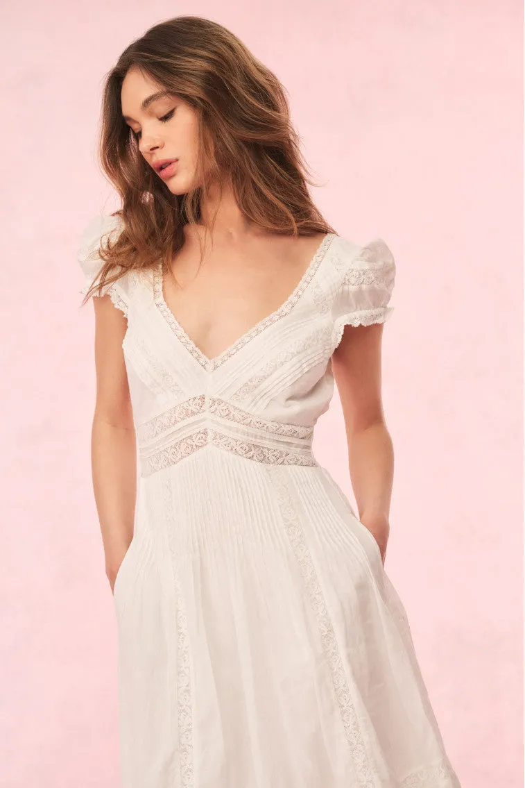 Suvi Cotton Midi Dress - WHITE sold by LoveShackFancy product image thumbnail 2