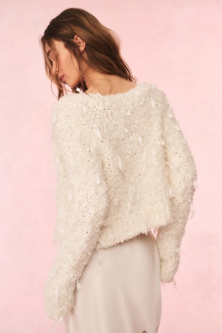 Carol Ribbon Bouclé Cardigan sold by LoveShackFancy product image thumbnail 5