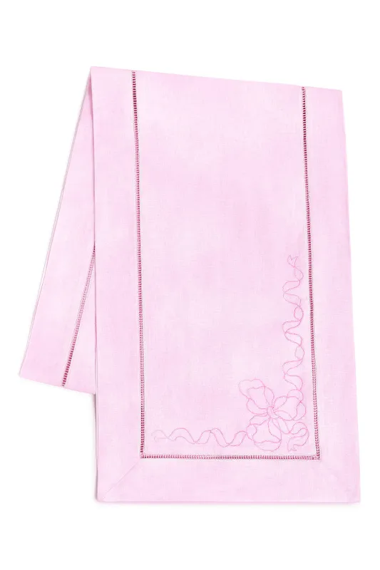 Vintage-Inspired Linen Table Runner sold by LoveShackFancy