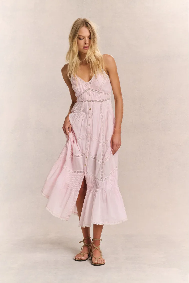 Esilda Cotton Midi Dress - PINK sold by LoveShackFancy product image thumbnail 2