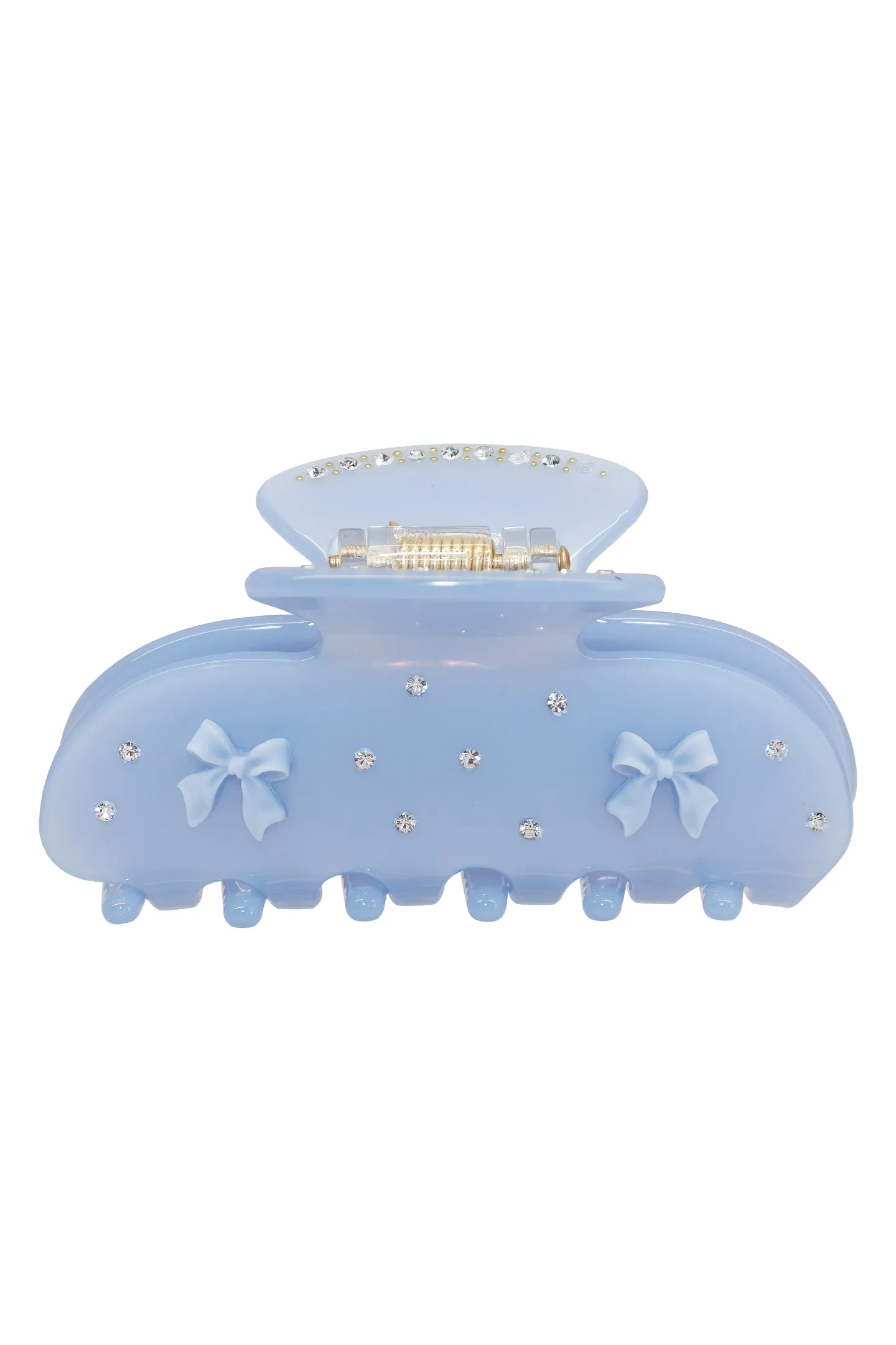 Emijay Blue Ribbon Claw Clip sold by LoveShackFancy