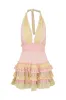 Quintelle Cotton Mixed Print Mini Dress sold by LoveShackFancy
