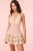 Quintelle Cotton Mixed Print Mini Dress sold by LoveShackFancy
