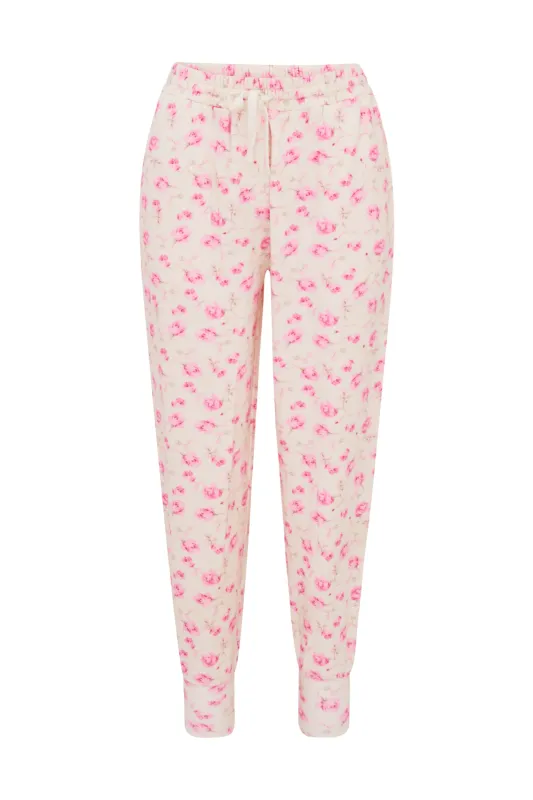 Lolana Floral Cotton Sweatpants - STERLING DUSK sold by LoveShackFancy
