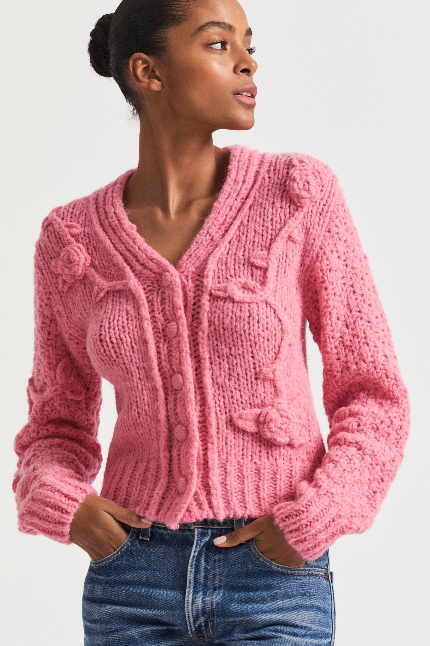 Fabietto Crop Cardigan sold by LoveShackFancy