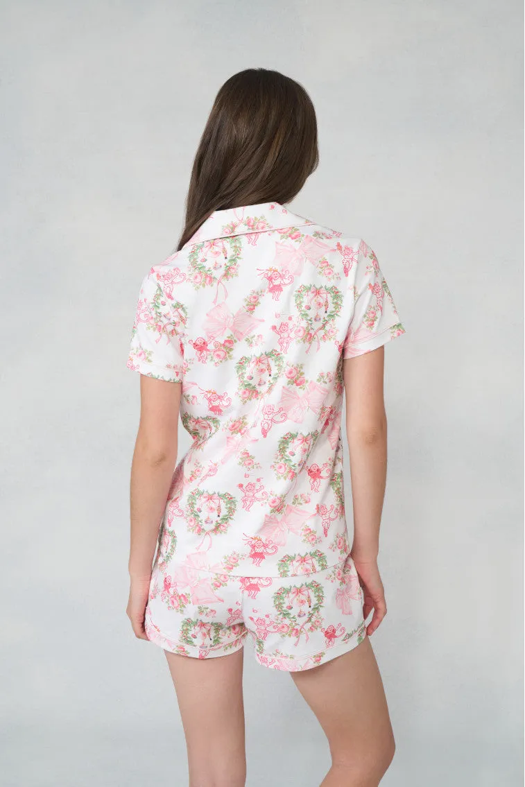 LoveShackFancy x Roller Rabbit Merry Monkey Beaux Polo Pajamas sold by LoveShackFancy product image thumbnail 3