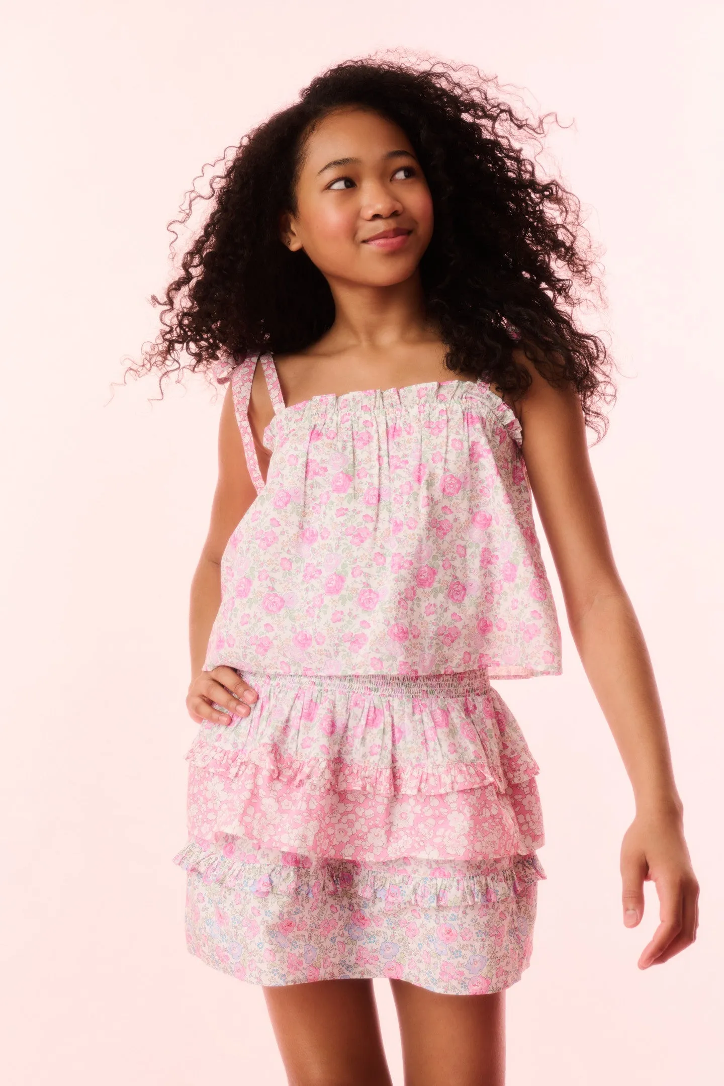 Girls Fiorella Liberty Fabric Top sold by LoveShackFancy product image thumbnail 5