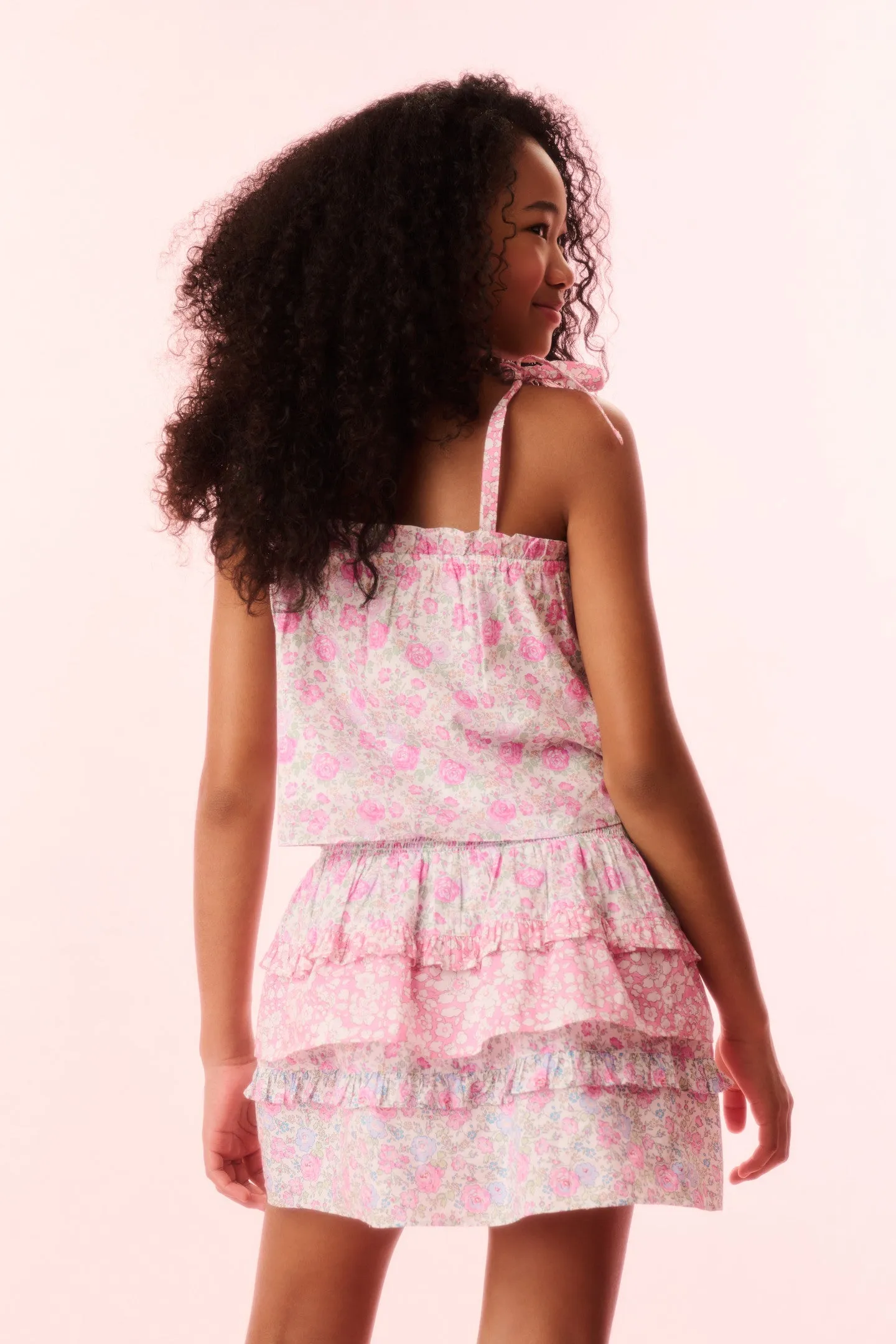 Girls Fiorella Liberty Fabric Top sold by LoveShackFancy product image thumbnail 4