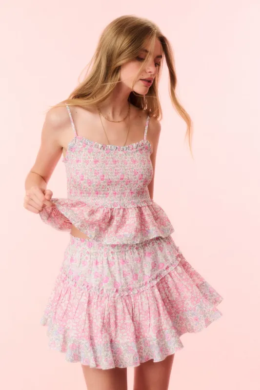 Bardon Liberty Fabric Mini Skirt sold by LoveShackFancy