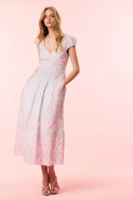 Suvi Liberty Fabric Midi Dress sold by LoveShackFancy