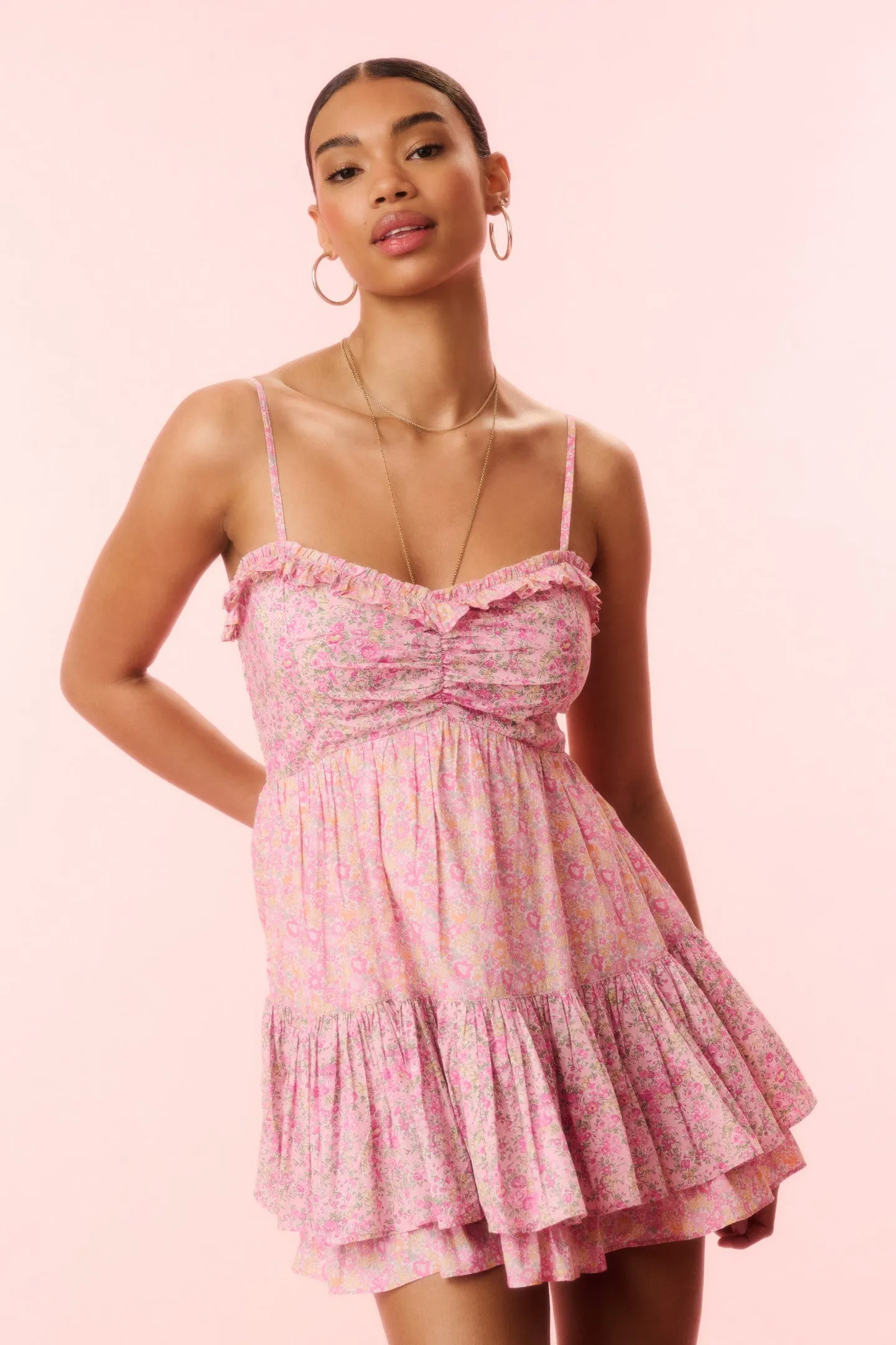 Linny Liberty Fabric Mini Dress sold by LoveShackFancy product image thumbnail 2