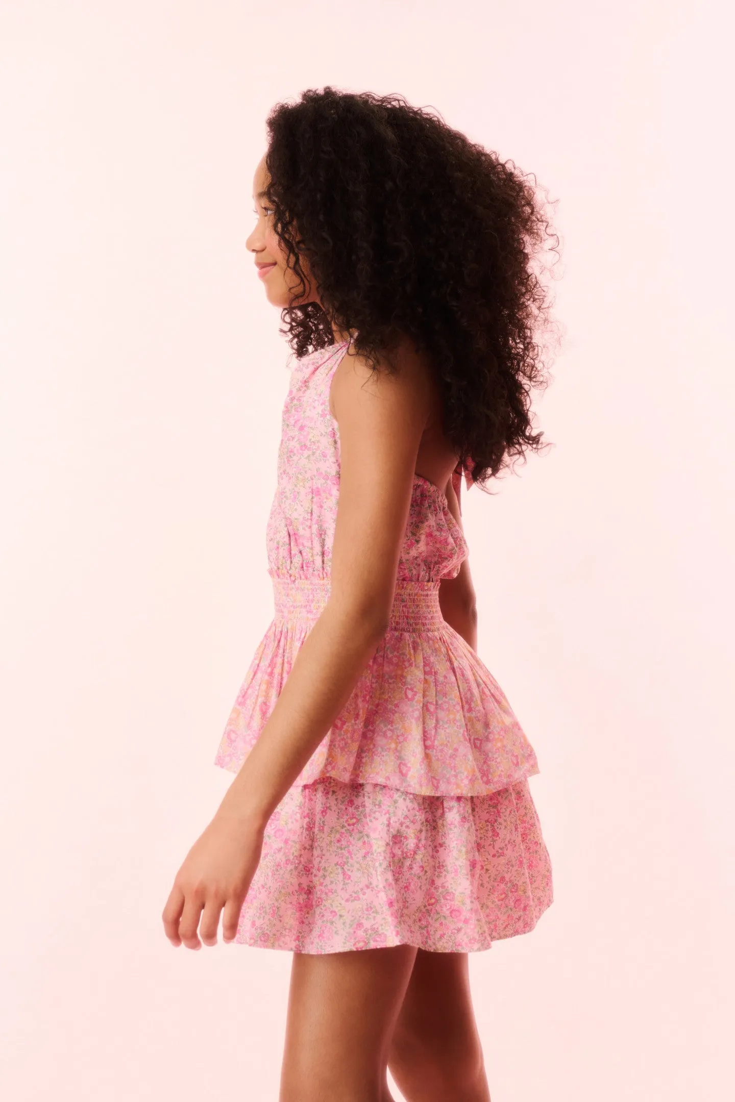 Girls Romille Tie-Dye Halter Dress - PRIMROSE CHARM sold by LoveShackFancy product image thumbnail 3