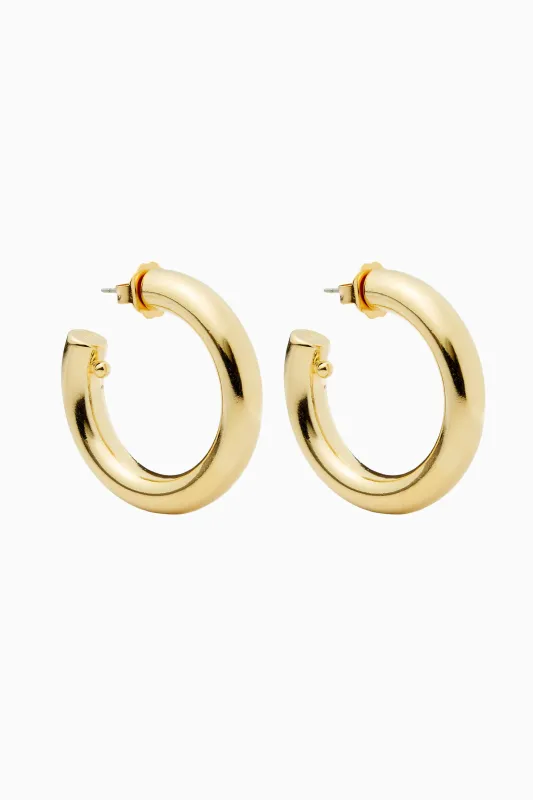 Brinker+Eliza Jumbo Hoops sold by LoveShackFancy