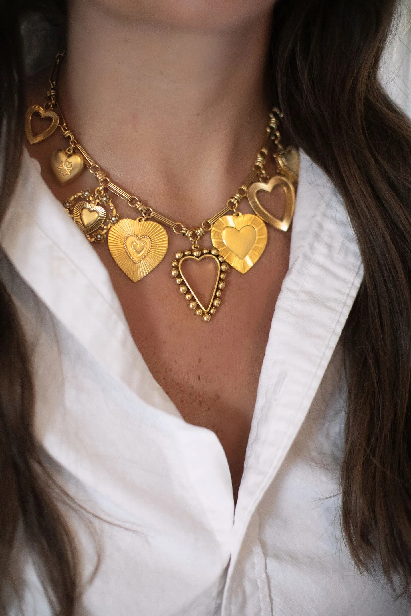 Brinker+Eliza Queen Of Hearts Necklace sold by LoveShackFancy product image thumbnail 2