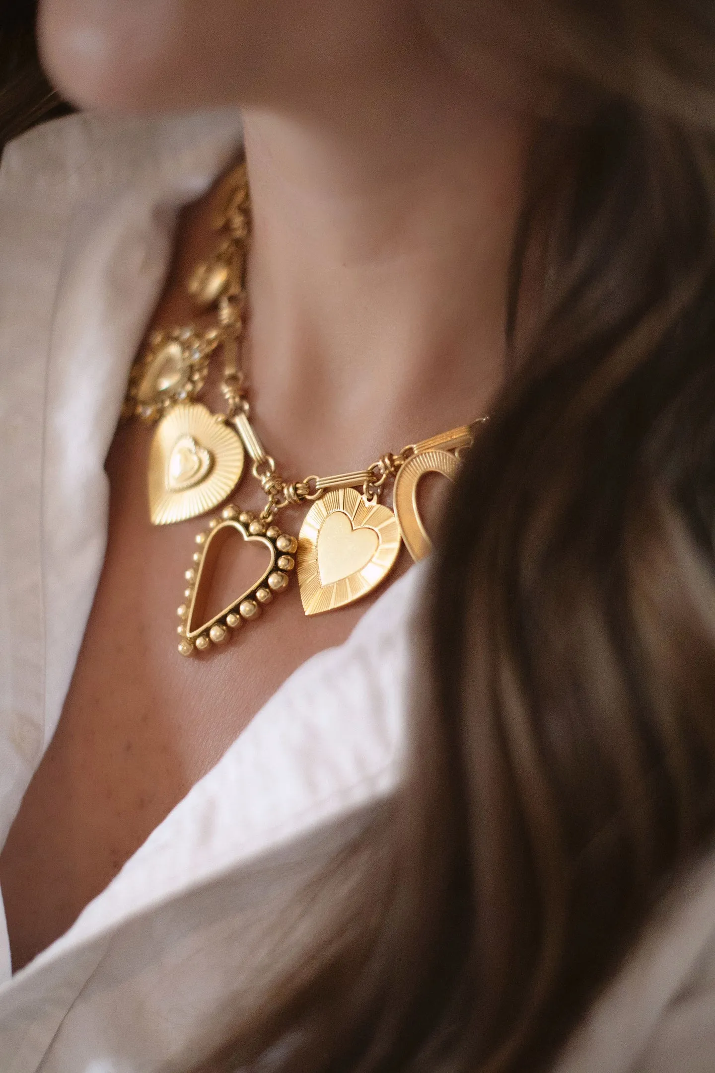 Brinker+Eliza Queen Of Hearts Necklace sold by LoveShackFancy product image thumbnail 4
