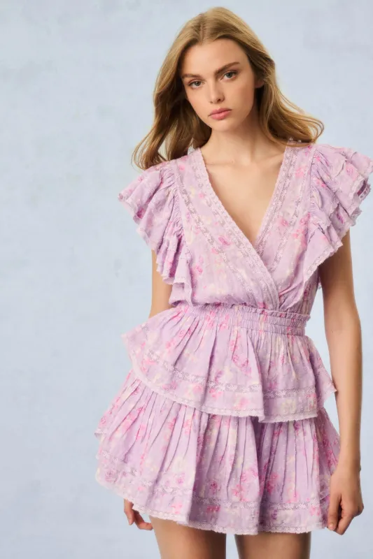 Gwen Heirloom Print Cotton Mini Dress sold by LoveShackFancy