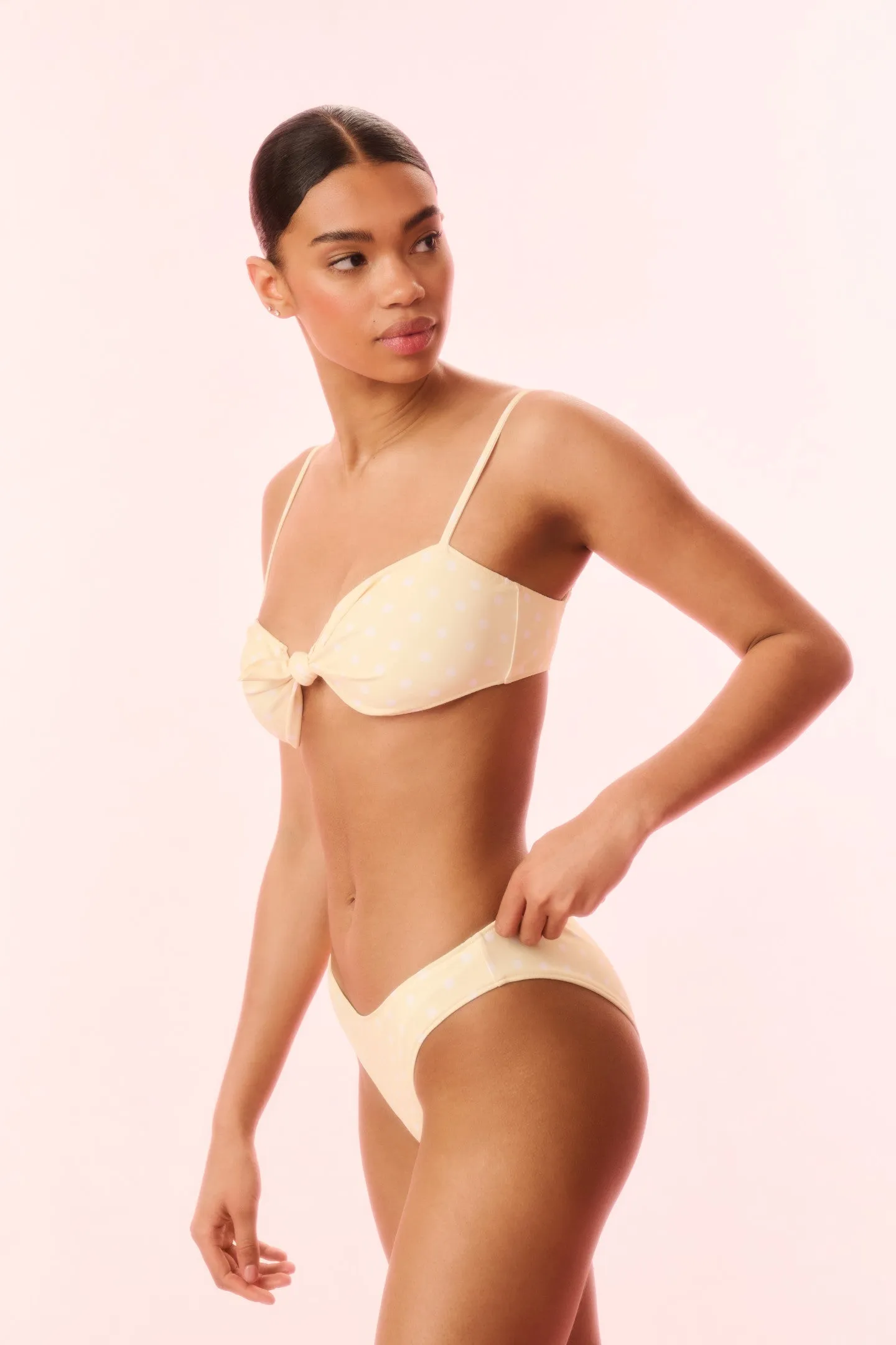 Klaudyna Polkadot Bikini - MARIGOLD sold by LoveShackFancy product image thumbnail 3