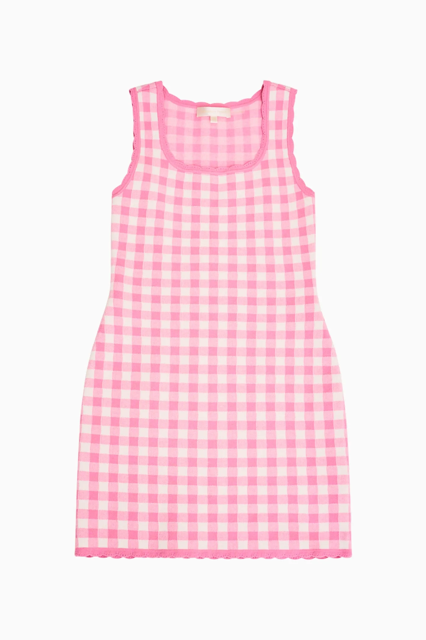 Girls Sereia Checkered Knit Dress sold by LoveShackFancy product image thumbnail 5