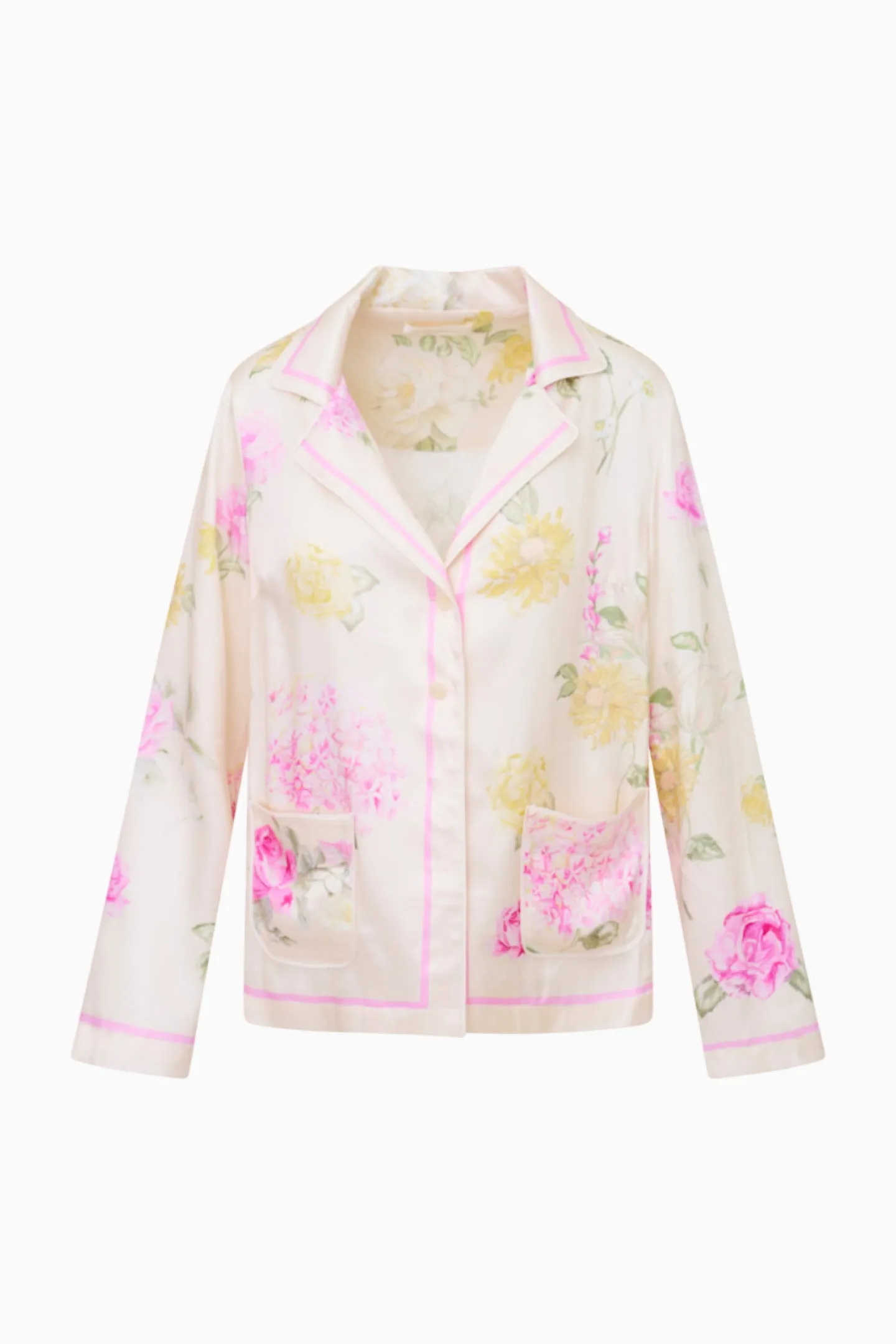 Renetta Satin Floral Top sold by LoveShackFancy product image thumbnail 5