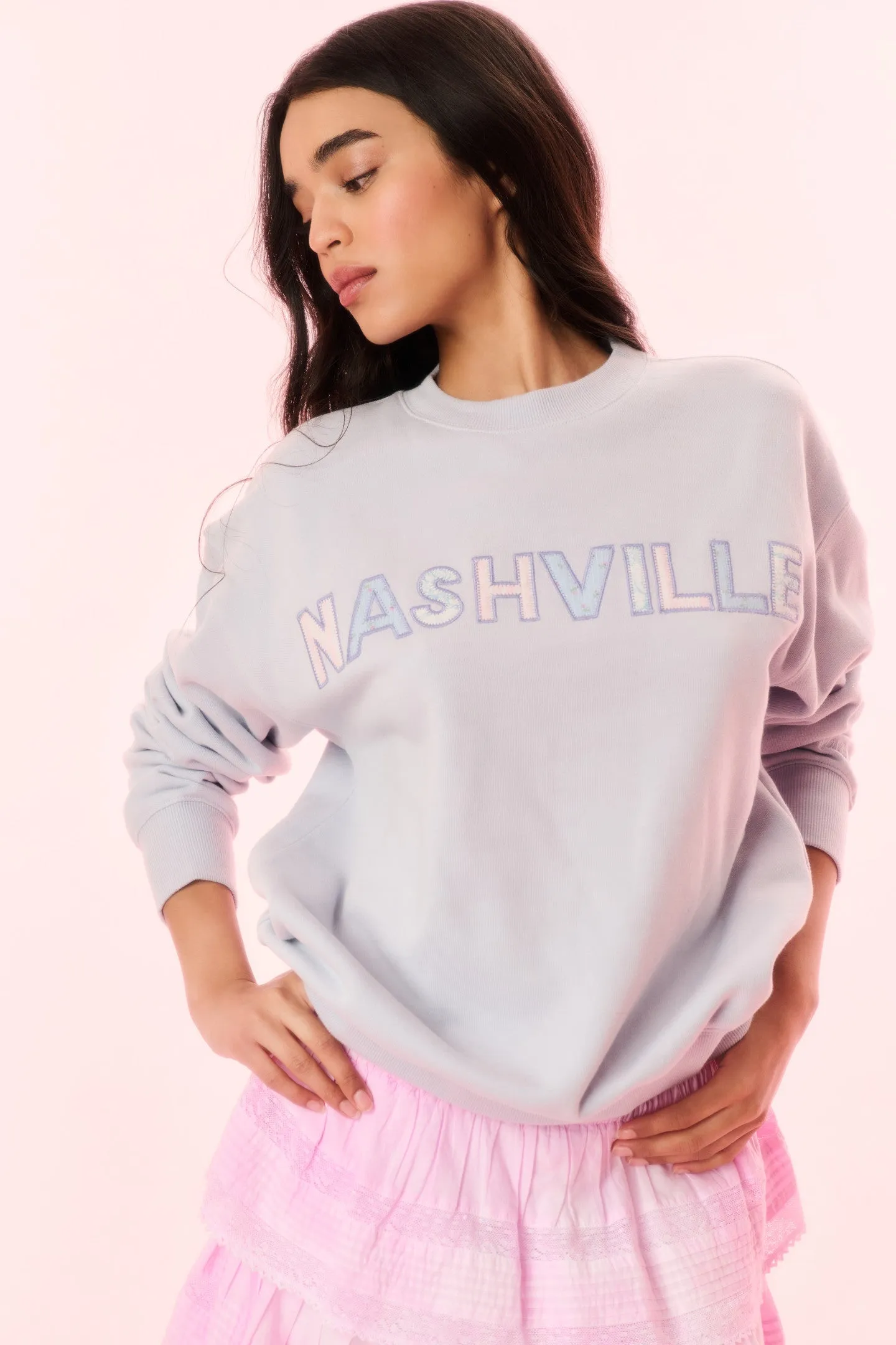 Palo City Pullover - MOONSTONE NASHVILLE sold by LoveShackFancy