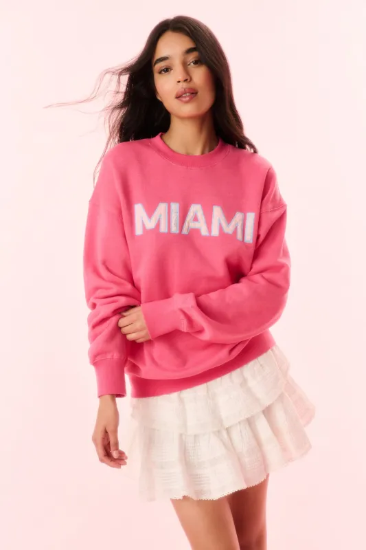 Palo City Pullover - CHERRY KISS MIAMI sold by LoveShackFancy