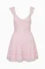 Rietta Cotton Lace-Trimmed Mini Dress - BALLERINA PINK sold by LoveShackFancy
