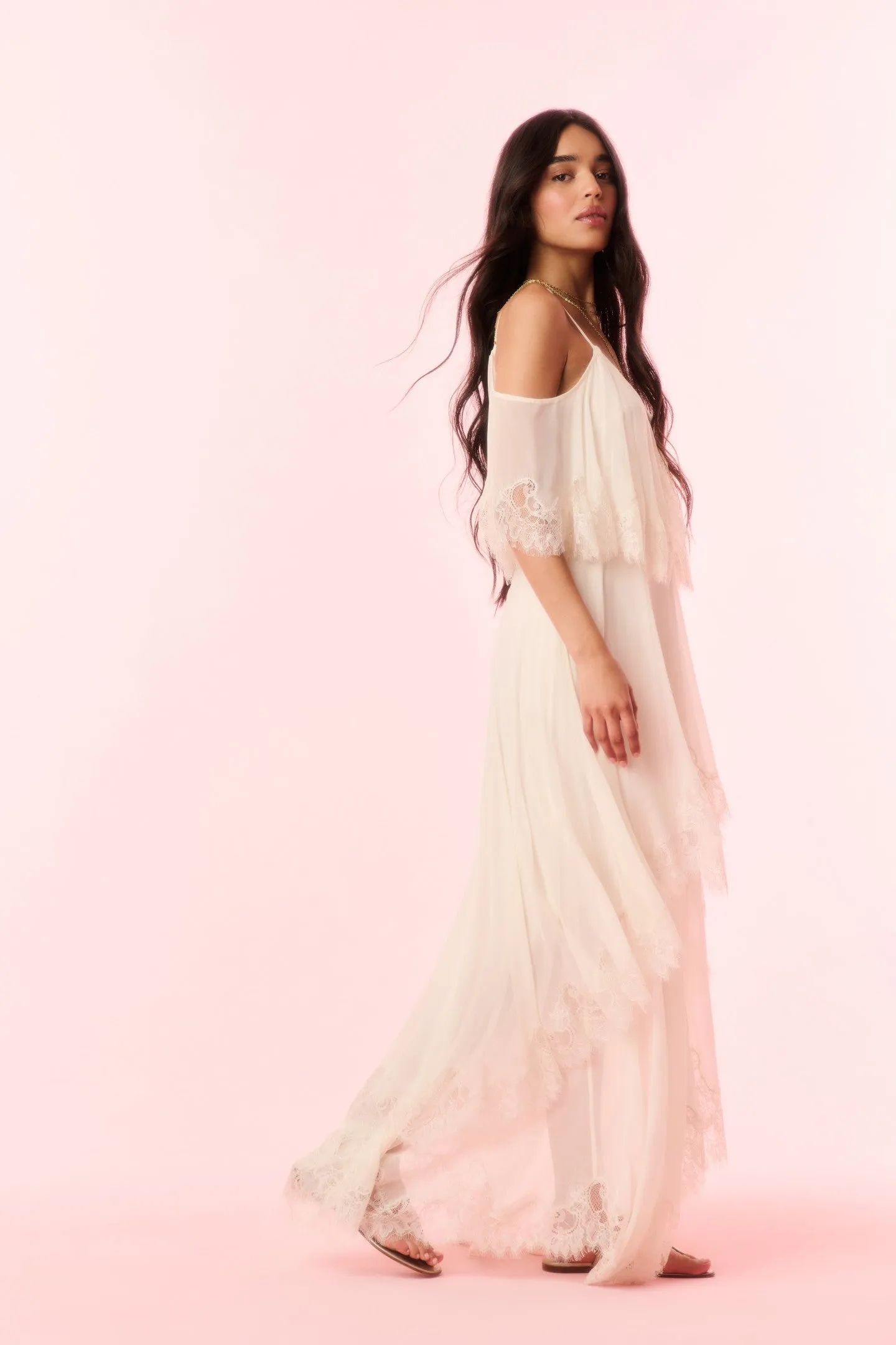 Annavelle Silk Chiffon Maxi Dress sold by LoveShackFancy product image thumbnail 5