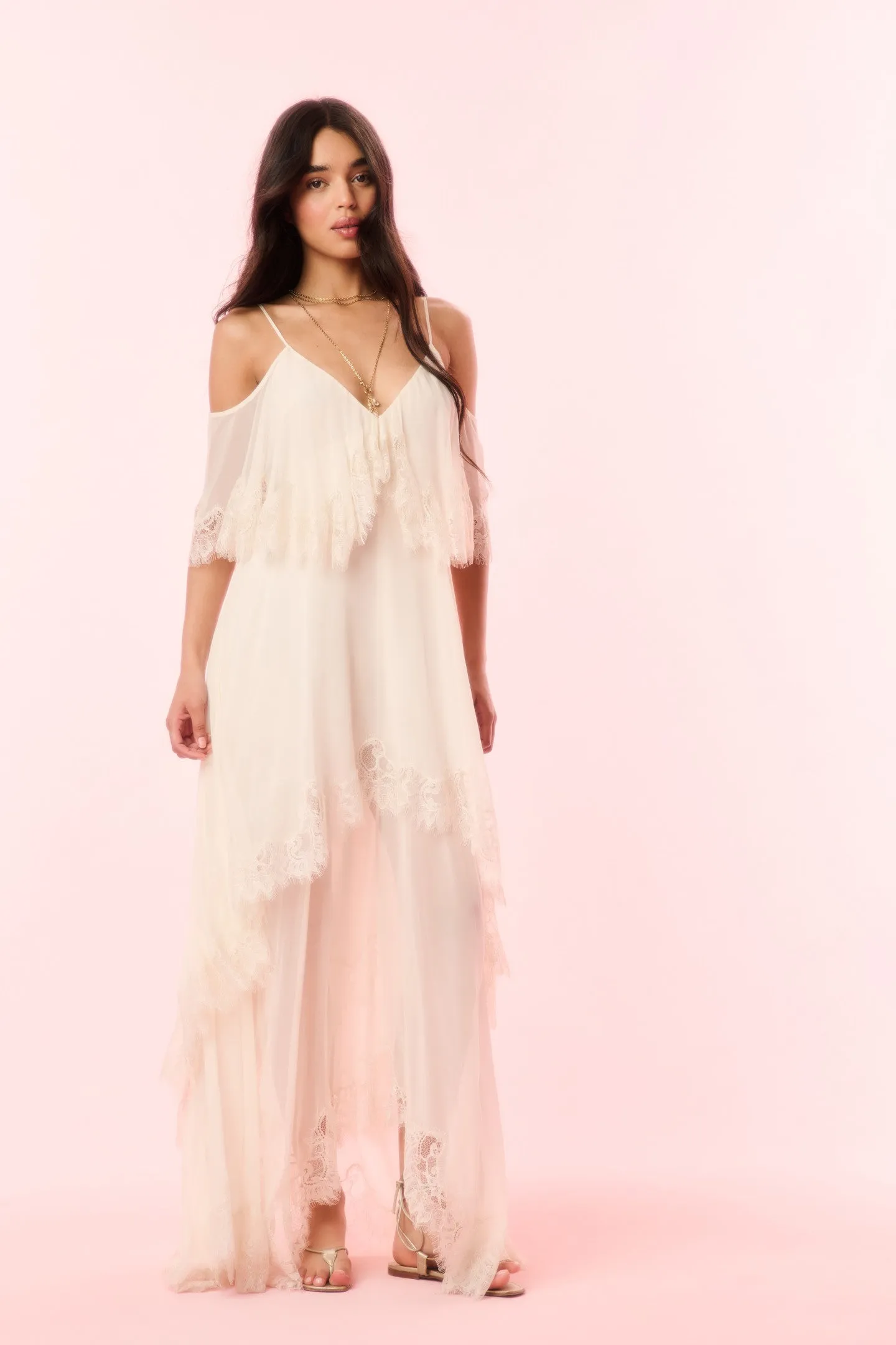 Annavelle Silk Chiffon Maxi Dress sold by LoveShackFancy product image thumbnail 4