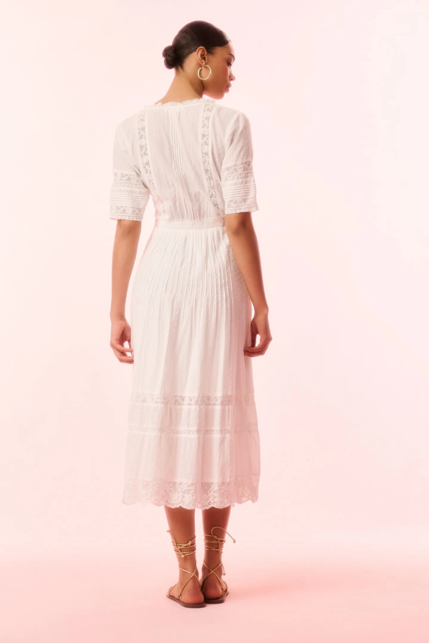 Francilla Cotton Midi Dress sold by LoveShackFancy product image thumbnail 5