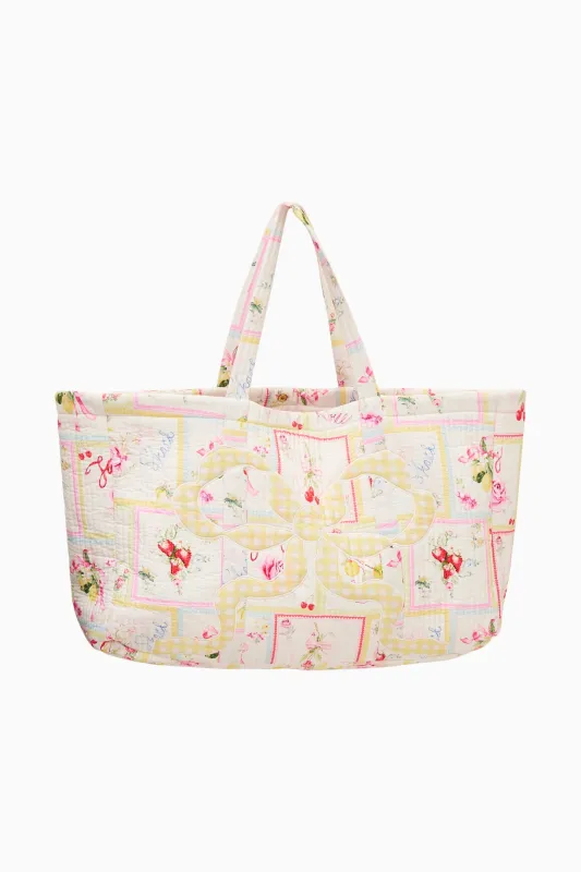 Cyndi Fruit Print Tote made by LoveShackFancy