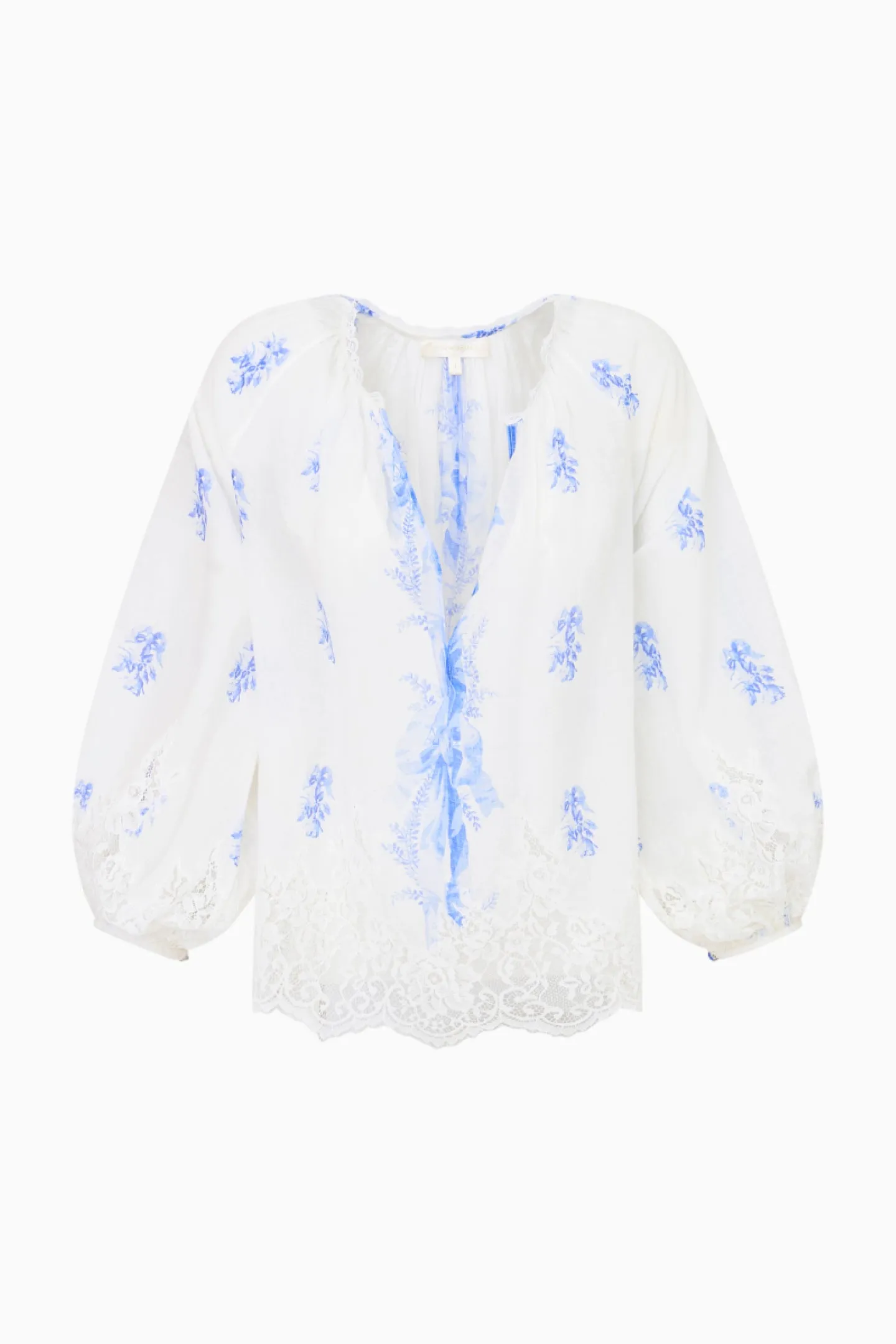 Dresner Cotton Lace-Trimmed Blouse sold by LoveShackFancy product image thumbnail 5