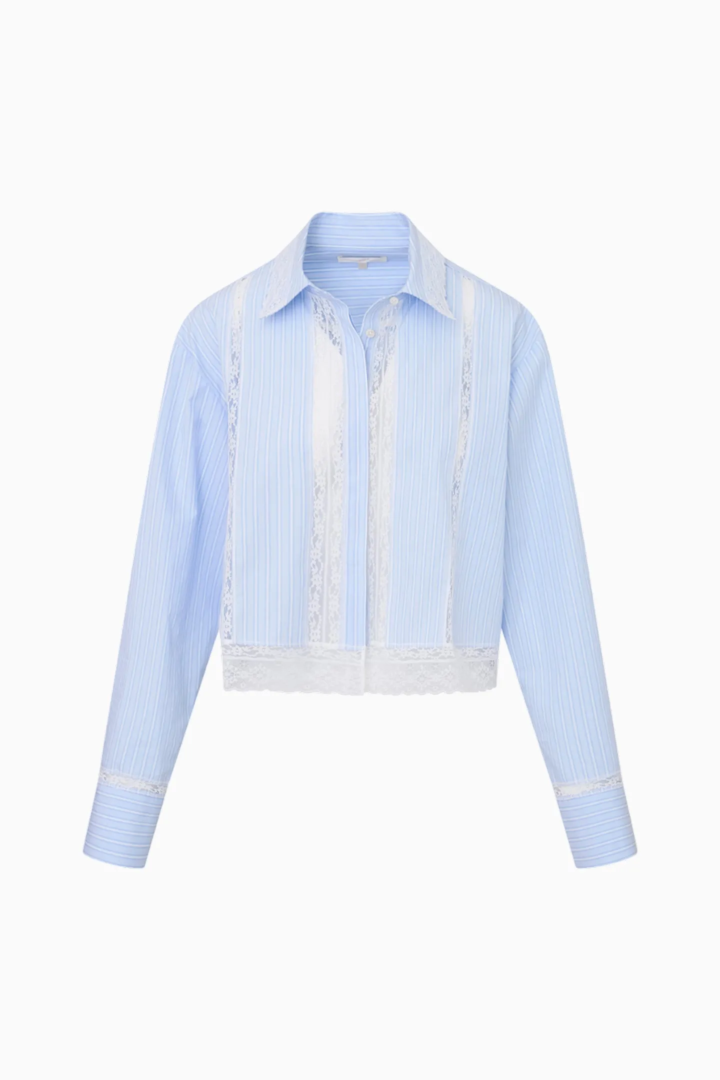 Delano Cotton Pinstripe Shirt sold by LoveShackFancy product image thumbnail 5