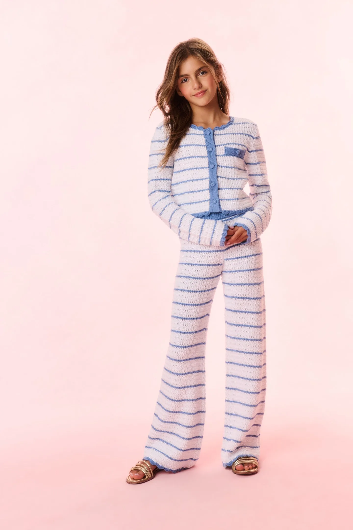 Girls Fawna Striped Crochet Pants sold by LoveShackFancy product image thumbnail 2