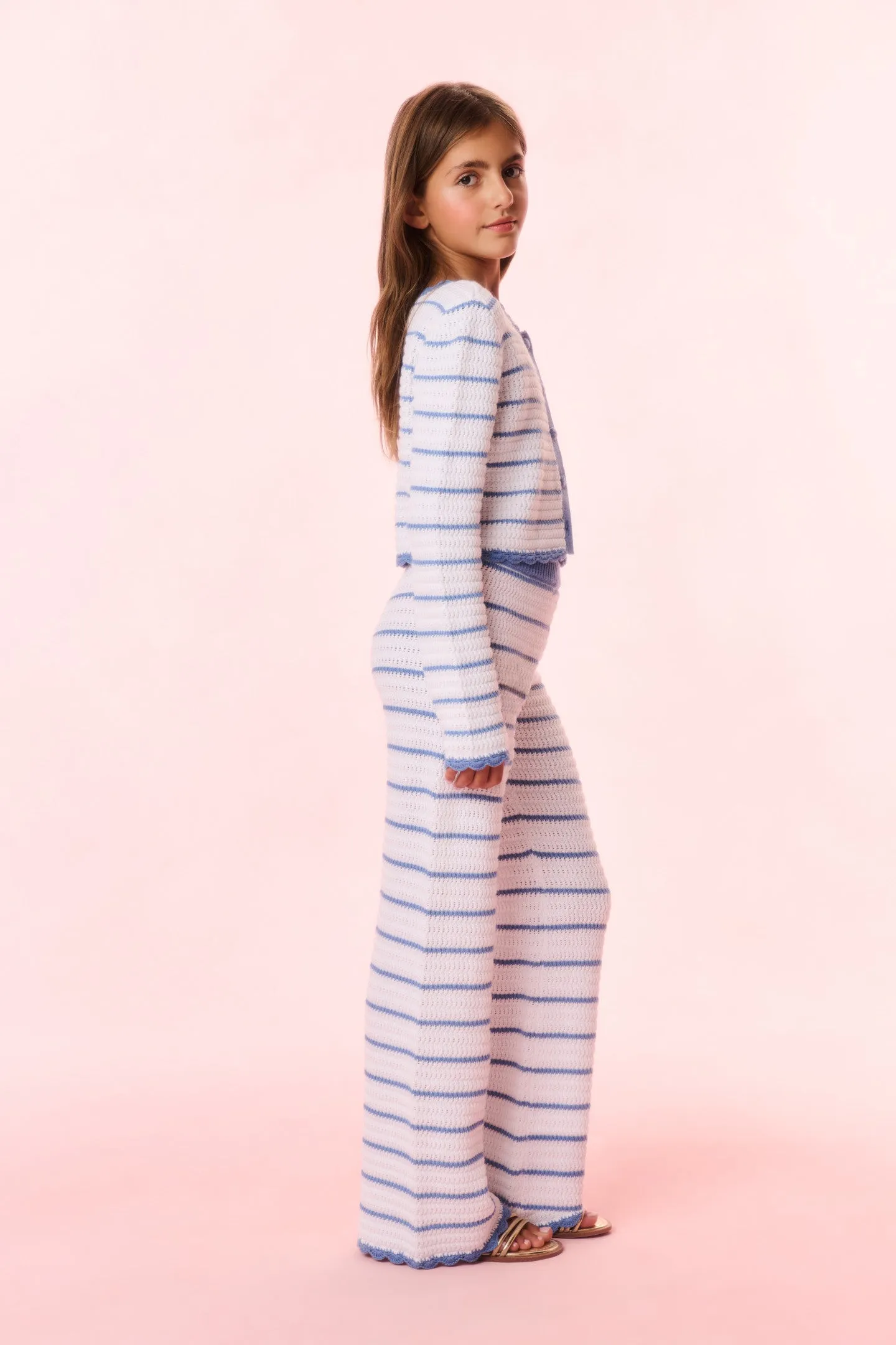 Girls Fawna Striped Crochet Pants sold by LoveShackFancy product image thumbnail 4