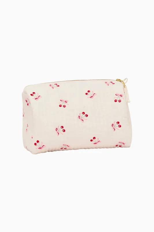 Octavia Cherry Pouch sold by LoveShackFancy