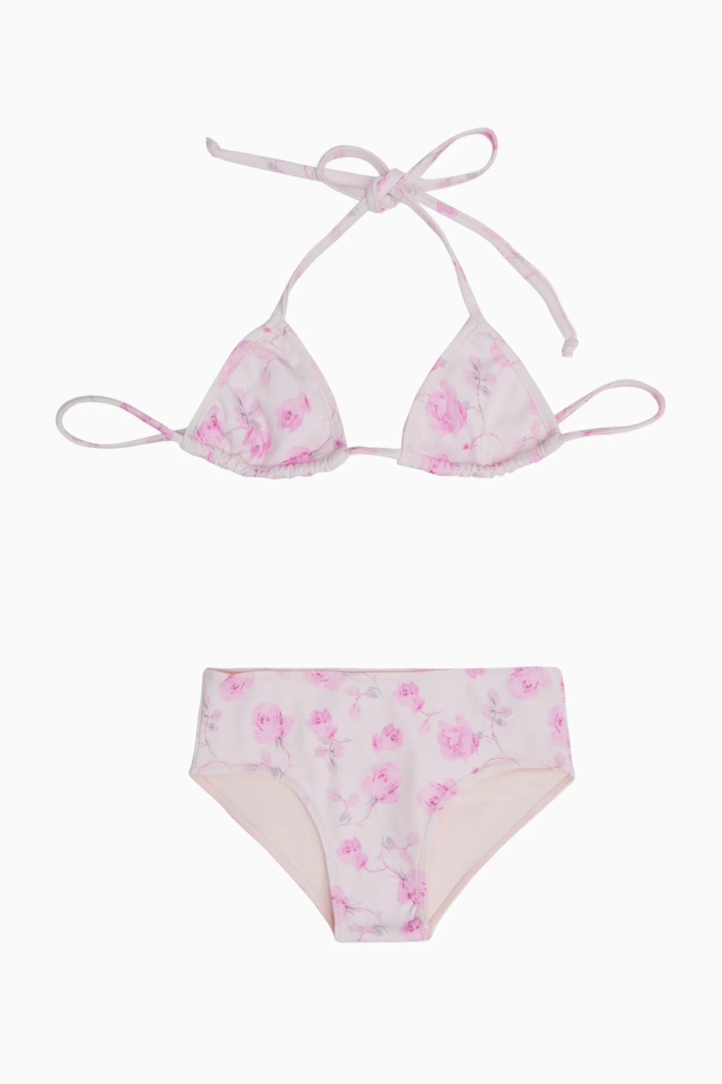 Girls Finnie Floral Bikini - STERLING DUSK sold by LoveShackFancy