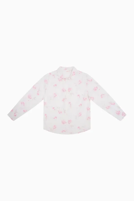 Hudley Cotton Unisex Shirt - STERLING DUSK sold by LoveShackFancy