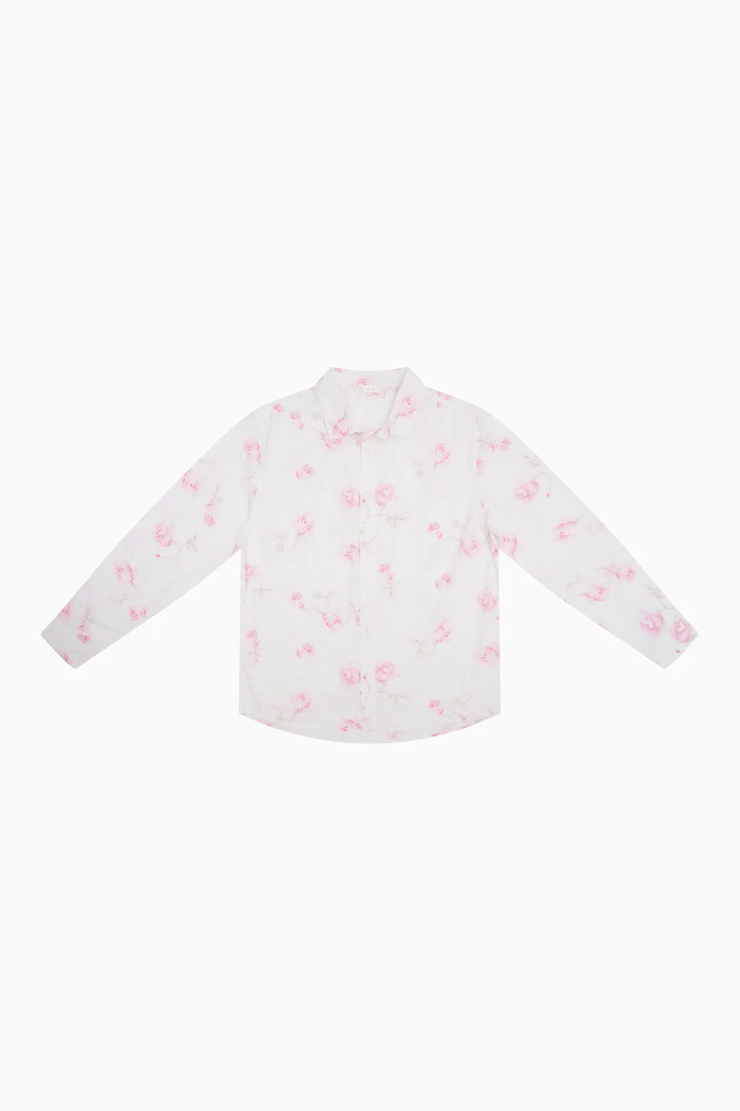 Hudley Cotton Unisex Shirt - STERLING DUSK sold by LoveShackFancy