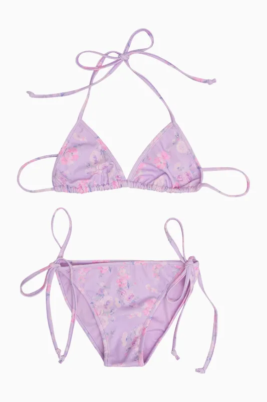 Tween Dannie Fragrance Print Bikini - HIBISCUS made by LoveShackFancy