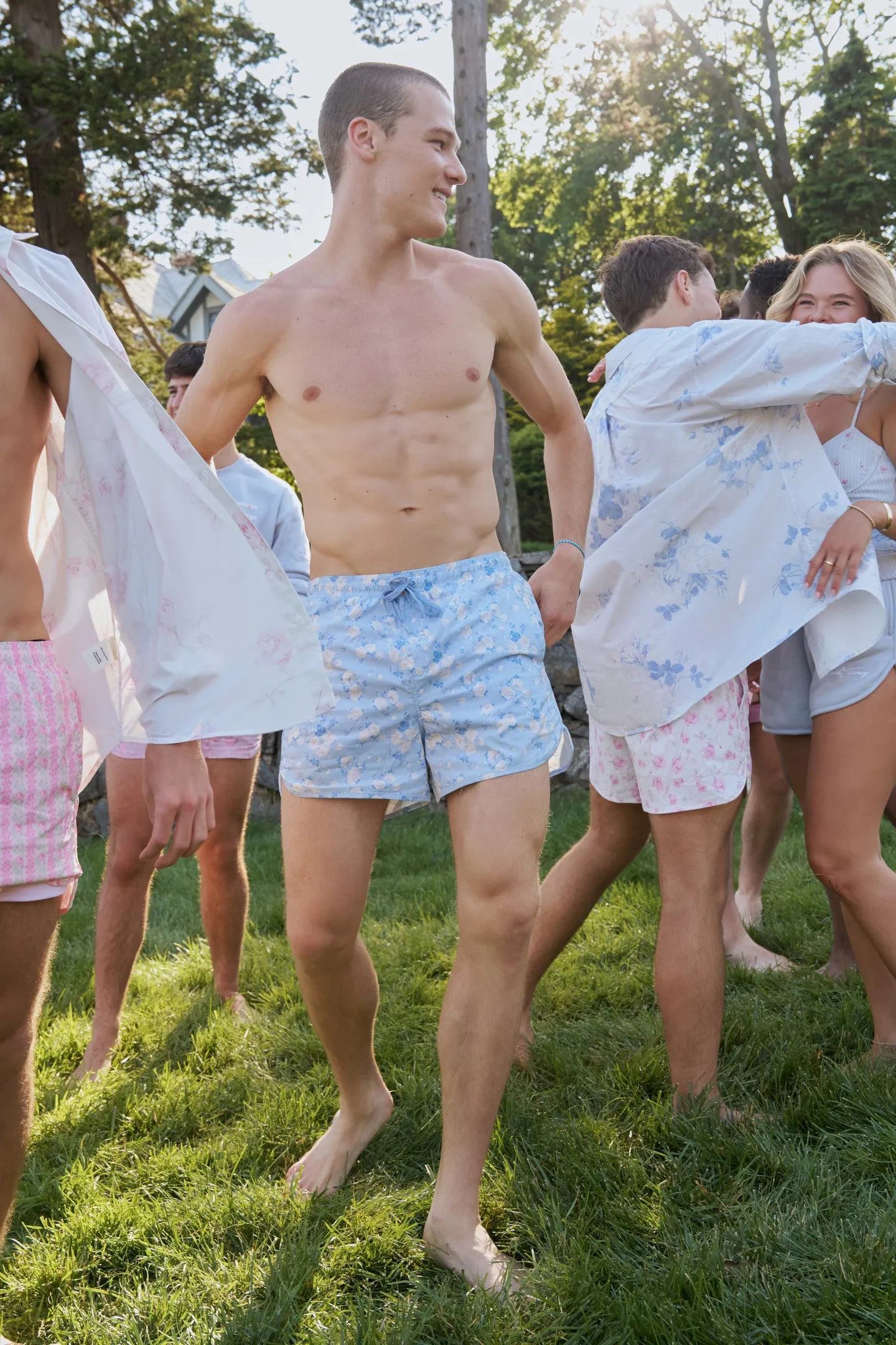 Men's Kai Swim Shorts - WHISPER BLUE sold by LoveShackFancy product image thumbnail 3